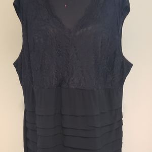 Dress Barn Black Lace Top Dress
